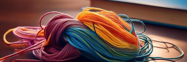 Threads of yarn